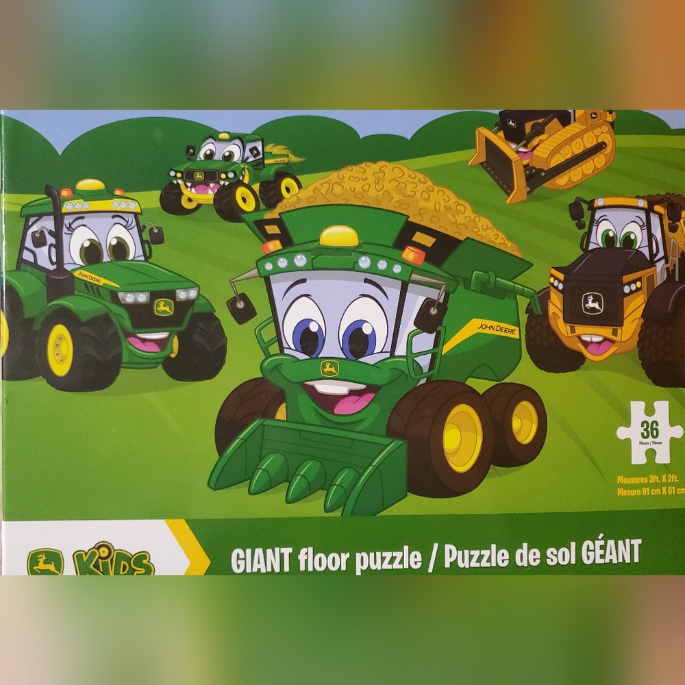 John Deere Kids Giant Floor Puzzle - Tractor Fun